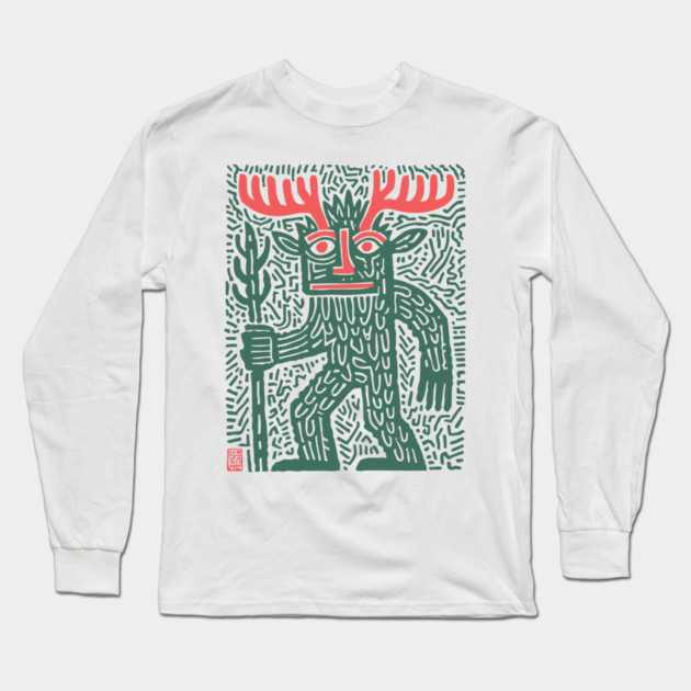 Leshy God - Slavic Folklore Long Sleeve T-Shirt by TuncGK