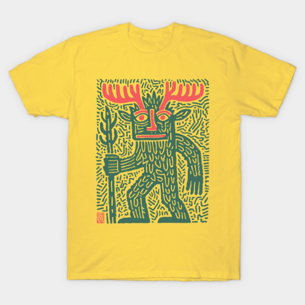 Leshy God - Slavic Folklore T-Shirt by TuncGK