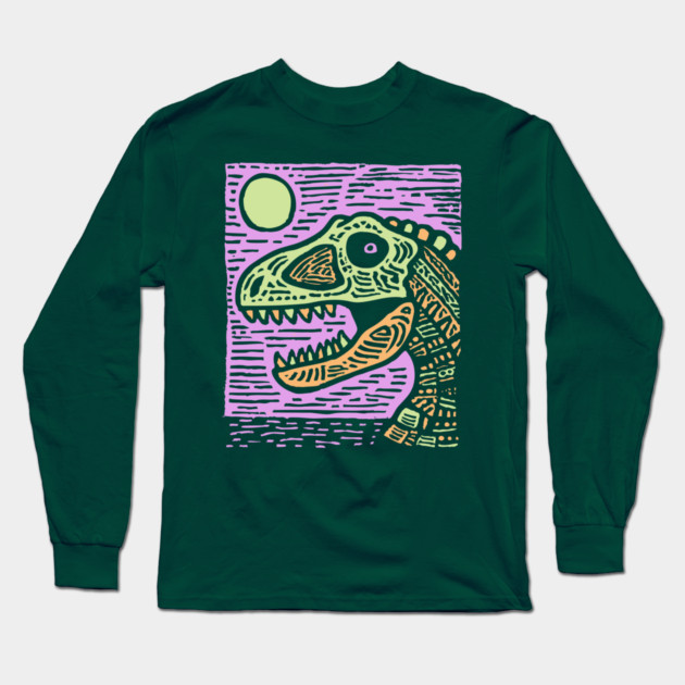 T-Rex Long Sleeve T-Shirt by TuncGK