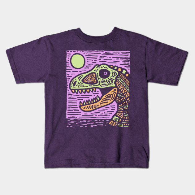 T-Rex Kids T-Shirt by TuncGK