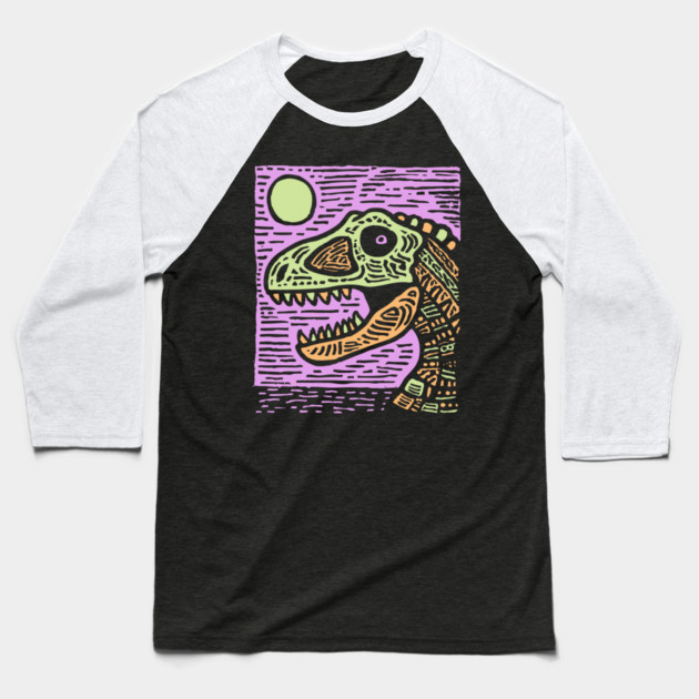 T-Rex Baseball T-Shirt by TuncGK