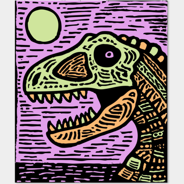 T-Rex Wall Art by TuncGK