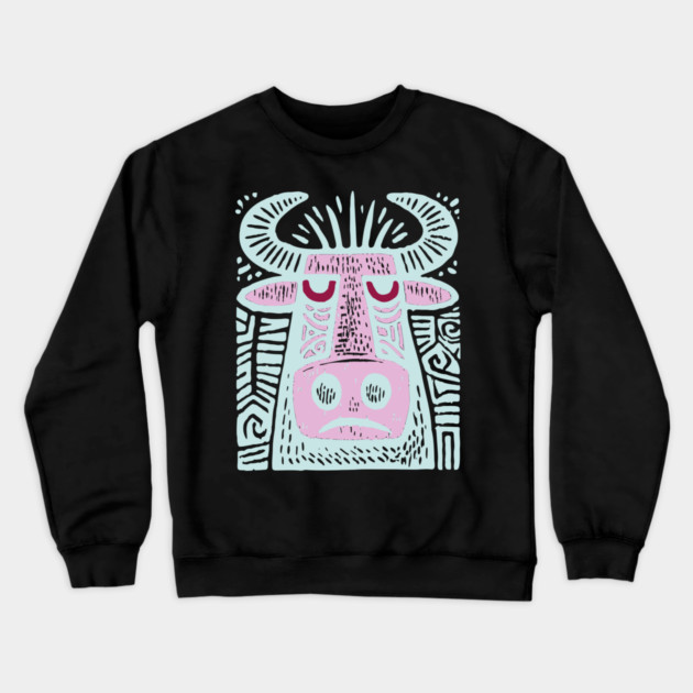 Taurus Bull - Zodiac Art Crewneck Sweatshirt by TuncGK