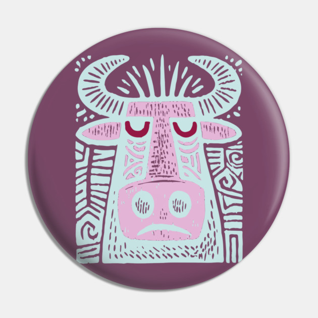 Taurus Bull - Zodiac Art Pin by TuncGK