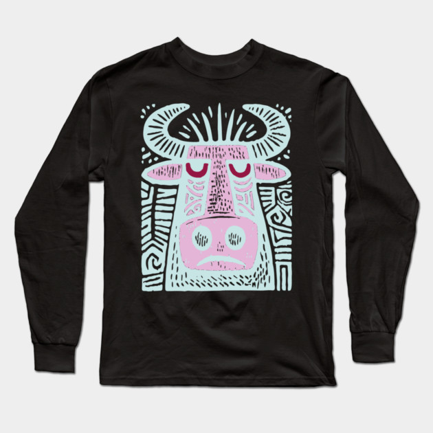 Taurus Bull - Zodiac Art Long Sleeve T-Shirt by TuncGK
