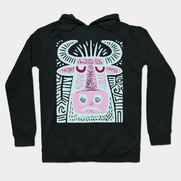 Taurus Bull - Zodiac Art Hoodie by TuncGK
