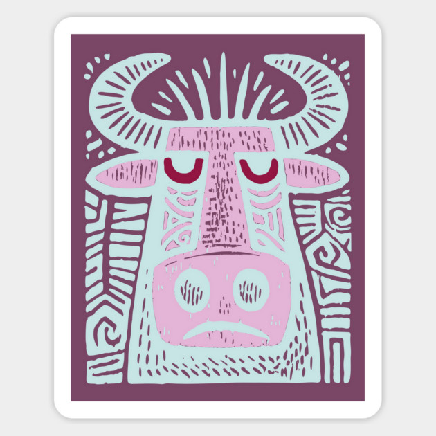 Taurus Bull - Zodiac Art Magnet by TuncGK