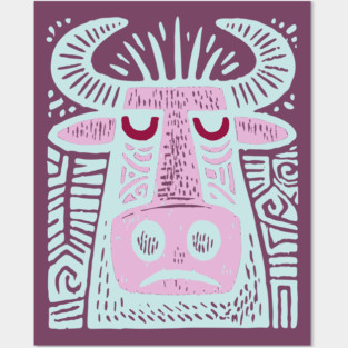 Taurus Bull - Zodiac Art Posters and Art