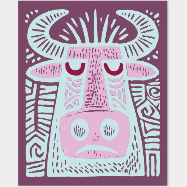 Taurus Bull - Zodiac Art Wall Art by TuncGK