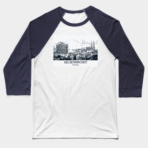 Gelsenkirchen - Germany Baseball T-Shirt by Lakeric