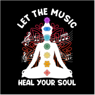 Musik Yoga Let The Music Heal Your Soul  Yoga Posters and Art