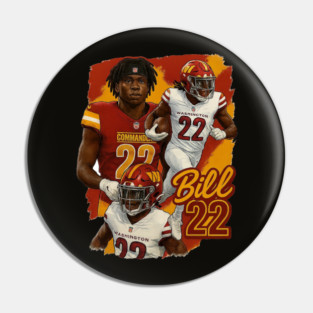 Bill Jacory Croskey Merritt Washington Running Back Shirt Pin