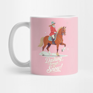 Winter Horse Lover Equestrian Mug