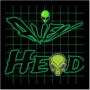 Alien Head Posters and Art