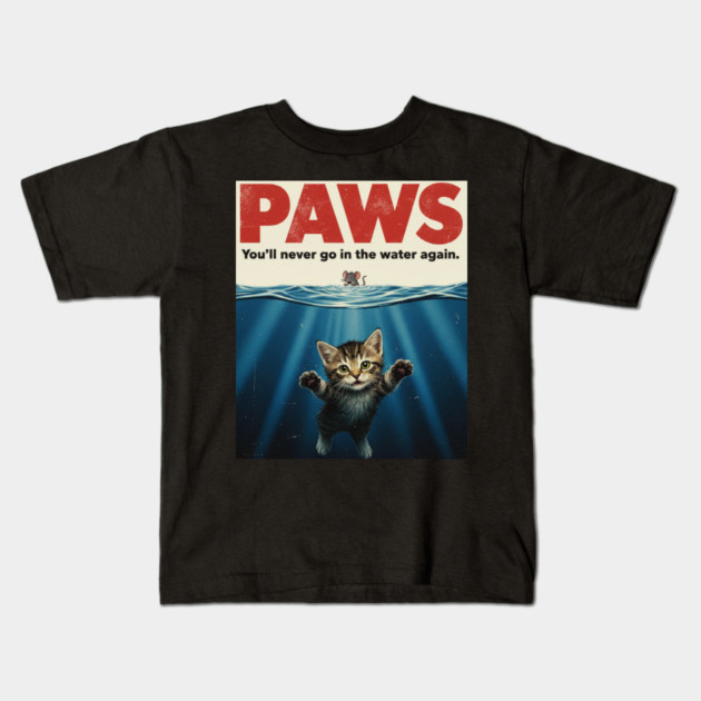 Paws Funny Cat Lover Gift Kitten Mouse Meow Meme T-Shirt Kids T-Shirt by OUTFITPAW