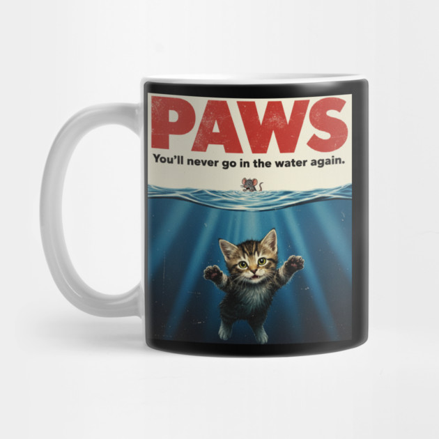 Paws Funny Cat Lover Gift Kitten Mouse Meow Meme T-Shirt by OUTFITPAW