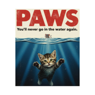 Paws Funny Cat Lover Gift Kitten Mouse Meow Meme T-Shirt Sticker