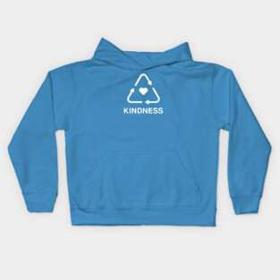 RECYCLE KINDNESS (WHITE) Kids Hoodie