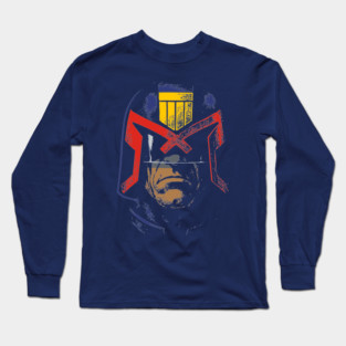Judge Dredd - comic colour Long Sleeve T-Shirt