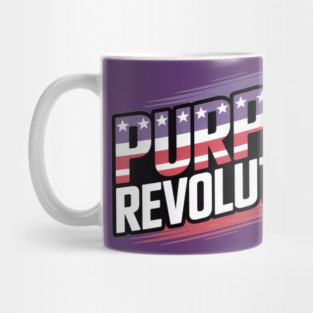 Purple Revolution American Flag Mug