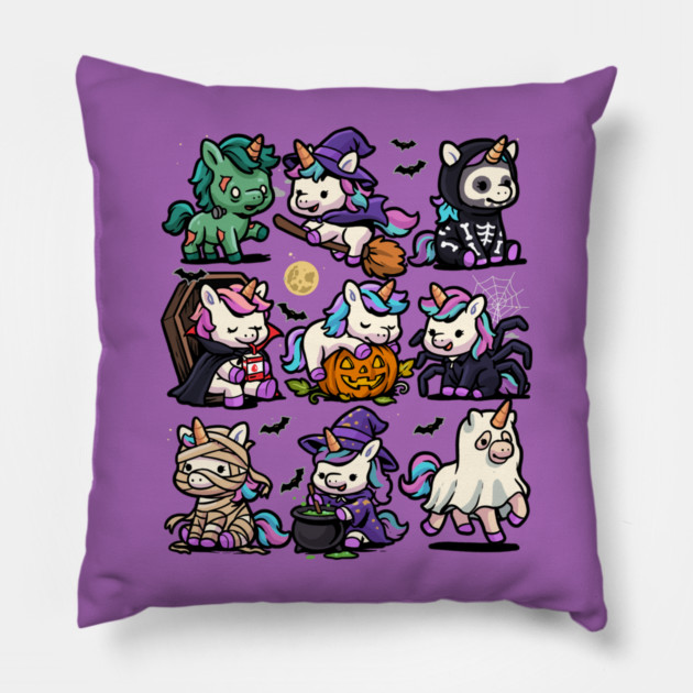 Spooky Unicorns Pillow by GoshWow®