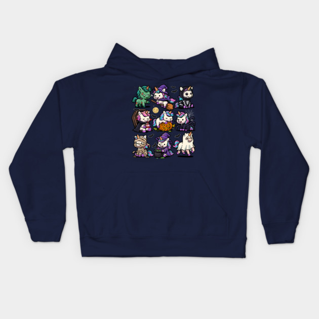 Spooky Unicorns Kids Hoodie by GoshWow®