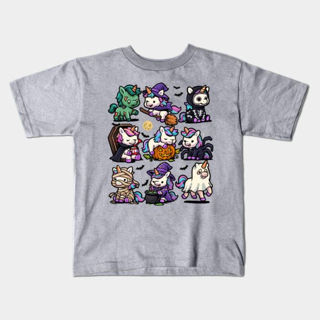 Spooky Unicorns Kids T-Shirt by GoshWow®