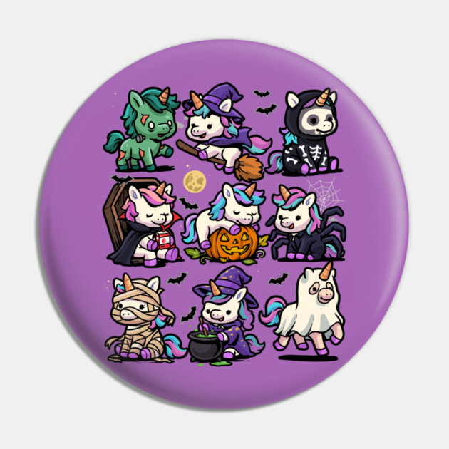Spooky Unicorns Pin by GoshWow®