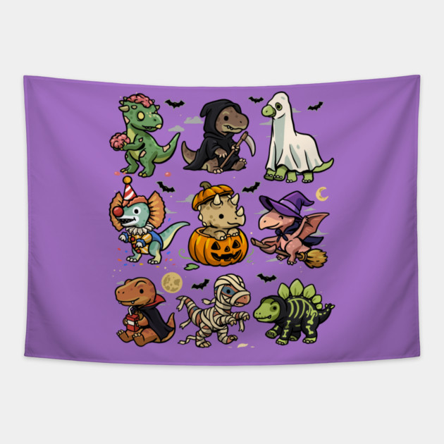 Spooky Dinosaurs Tapestry by GoshWow®