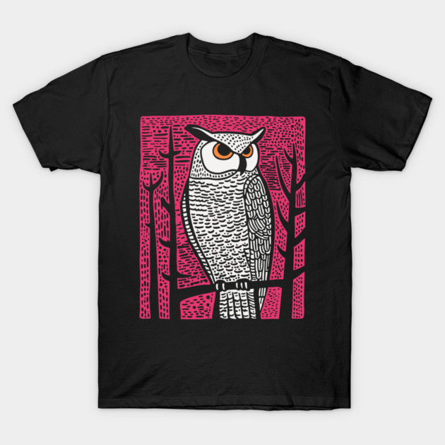 Forest Owl T-Shirt by TuncGK