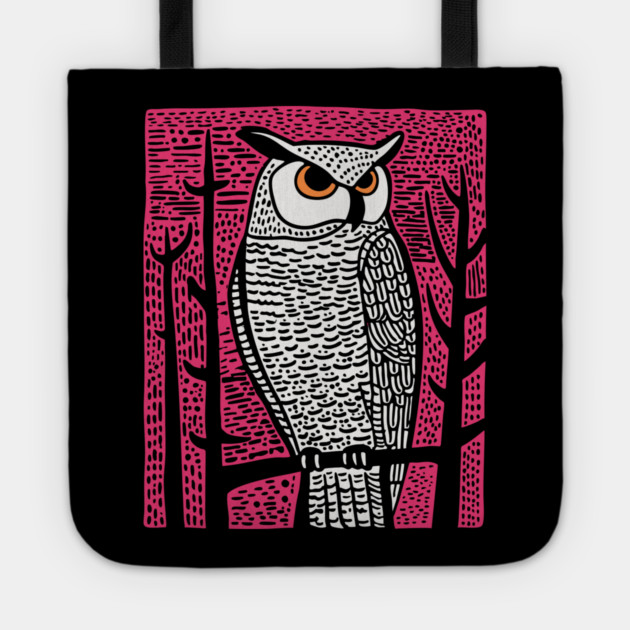 Forest Owl Tote by TuncGK