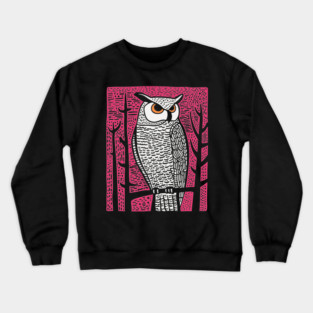 Forest Owl Crewneck Sweatshirt