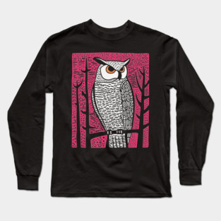 Forest Owl Long Sleeve T-Shirt
