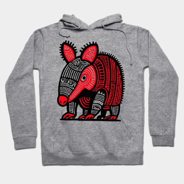 Tribal Armadillo Hoodie by TuncGK