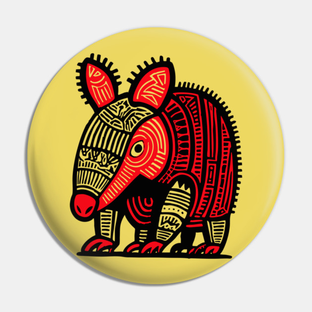 Tribal Armadillo Pin by TuncGK