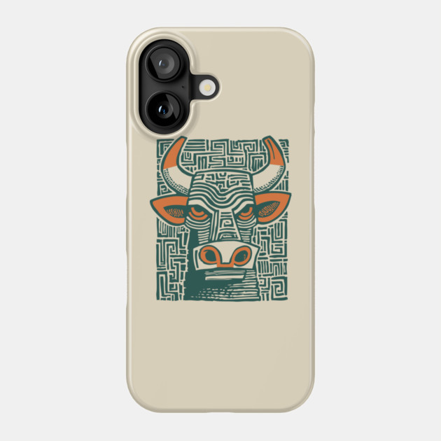 Labyrinth Bull - Minotaur Phone Case by TuncGK
