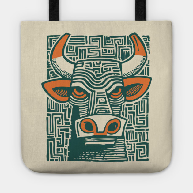Labyrinth Bull - Minotaur Tote by TuncGK