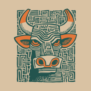 Labyrinth Bull - Minotaur T-Shirt