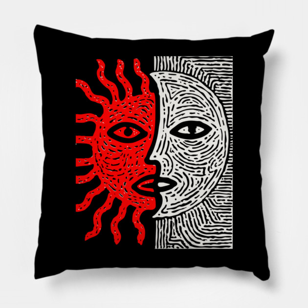 Sun and Moon Pillow by TuncGK