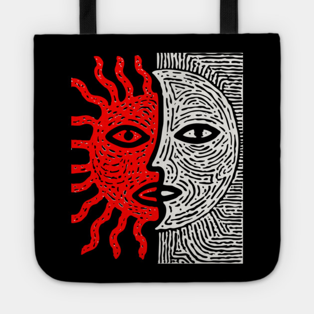 Sun and Moon Tote by TuncGK
