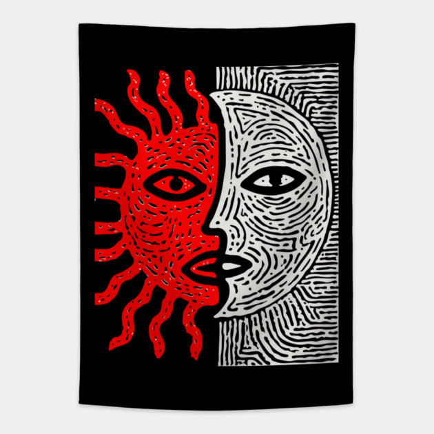 Sun and Moon Tapestry by TuncGK