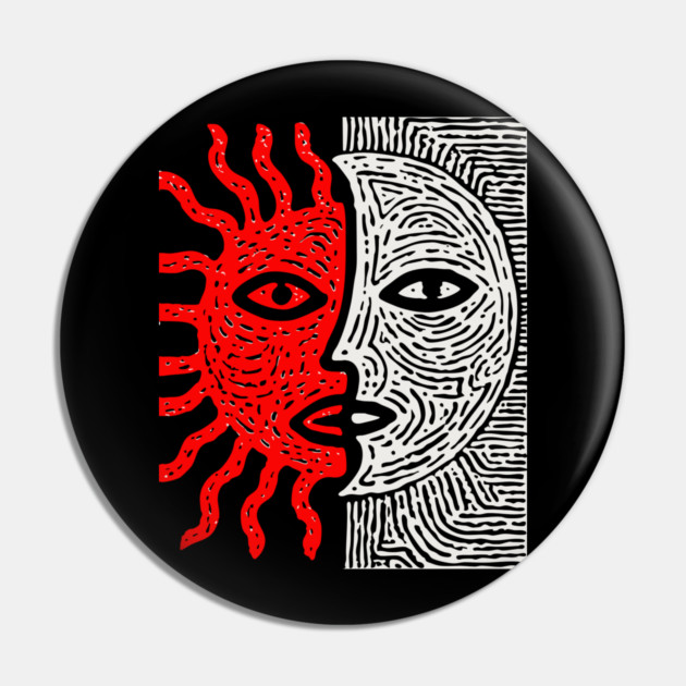 Sun and Moon Pin by TuncGK