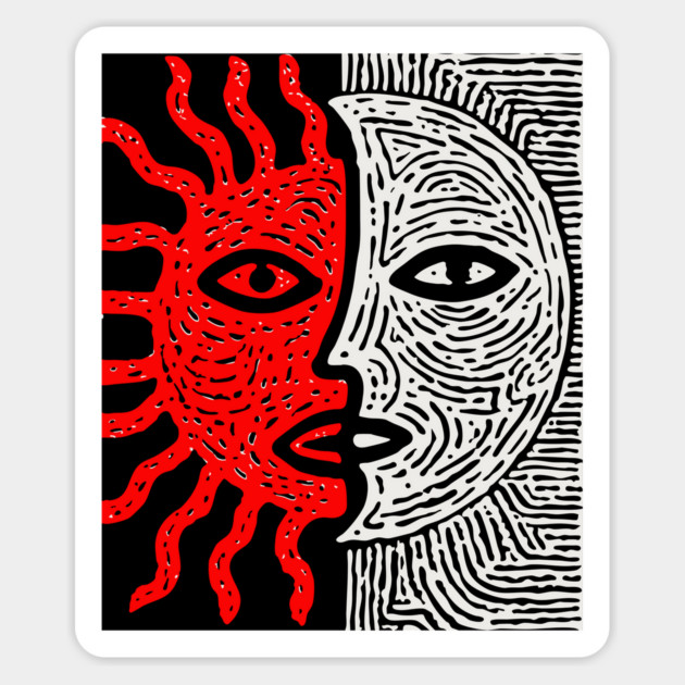 Sun and Moon Magnet by TuncGK