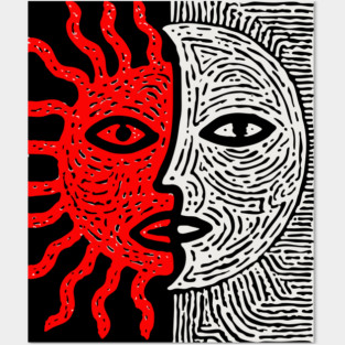 Sun and Moon Posters and Art