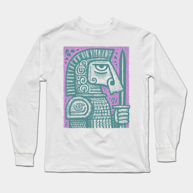 Chess Knight - Medieval Long Sleeve T-Shirt by TuncGK