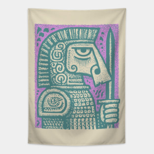 Chess Knight - Medieval Tapestry