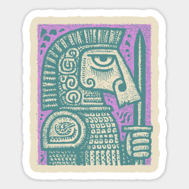 Chess Knight - Medieval Magnet by TuncGK