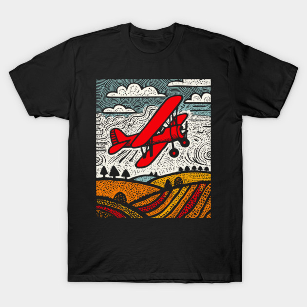 Vintage Biplane T-Shirt by TuncGK