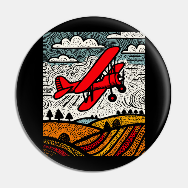 Vintage Biplane Pin by TuncGK
