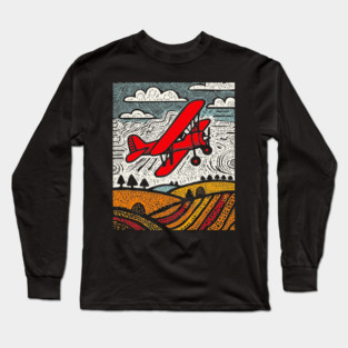 Vintage Biplane Long Sleeve T-Shirt